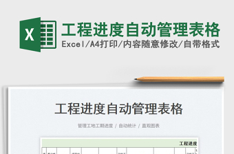 2025工程进度自动管理表格免费下载