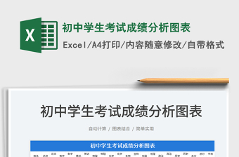 2024初中学生考试成绩分析图表exce表格免费下载