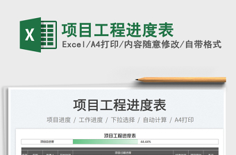 2025项目工程进度表免费下载