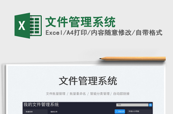 2024文件管理系统excel表格