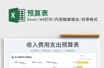 2025预算表免费下载