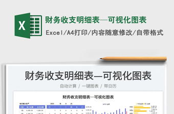 2025财务收支明细表—可视化图表免费下载