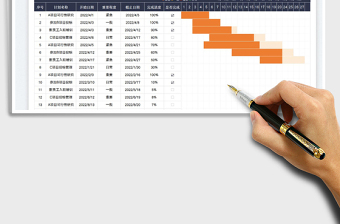 2024项目管理明细表-可视化图表exce表格