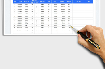 2025材料清单明细表免费下载