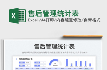 2025售后管理excel表格大全