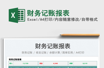 2025财务记账报表免费下载