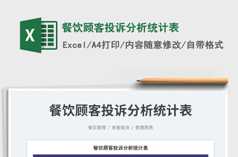 2025餐饮顾客excel表格大全