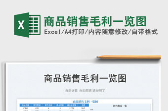 2025商品销售毛利一览图免费下载