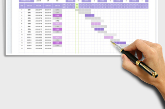 2025任务管理表-甘特图免费下载