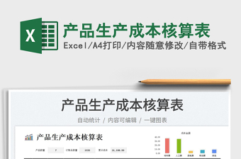 2025产品生产成本核算表免费下载