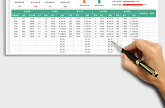 2025月库存库存统计台账免费下载