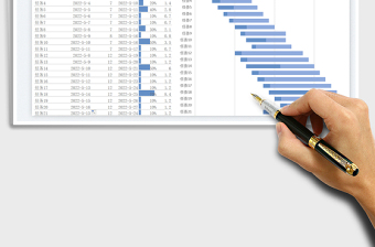 2024甘特图自动生成表exce表格免费下载