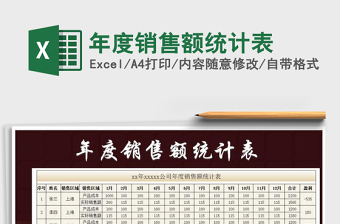 2025年度销售额统计表免费下载