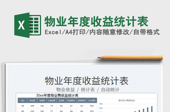 2025物业收益excel表格图片大全