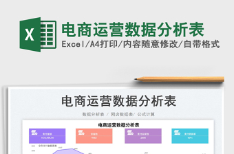 2025电商运营数据分析表免费下载