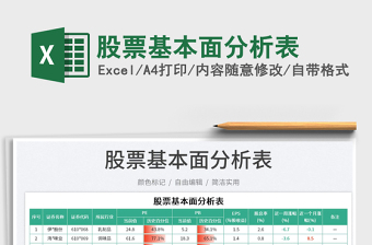 2025股票基本面分析表免费下载