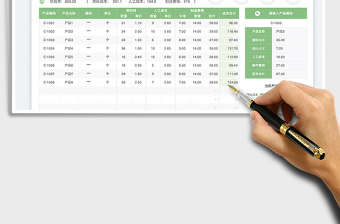 2025成本核算分析表（内置查询）免费下载