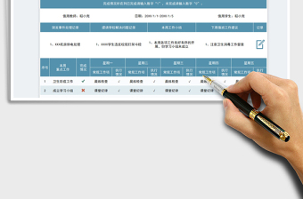 2025学校值周工作记录表免费下载