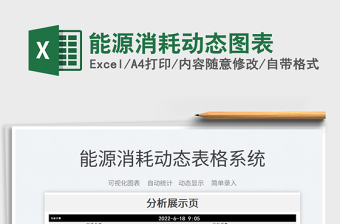 2024能源消耗动态图表exce表格