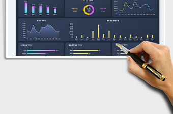 2025直播销售收入统计看板免费下载