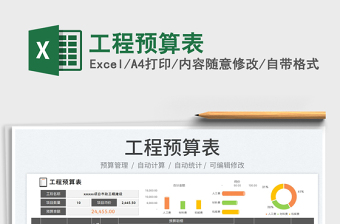 2025工程预算表免费下载