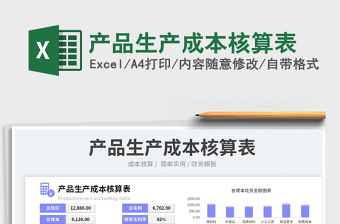 2025产品生产成本核算表免费下载