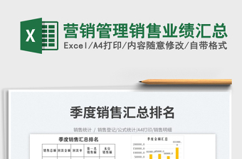 2025营销管理销售业绩汇总免费下载