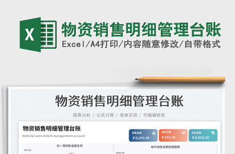 2025物资销售明细管理台账