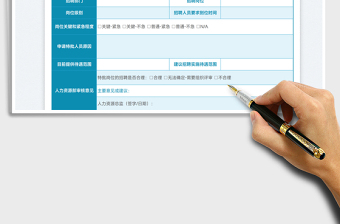 2025人才招聘特批表