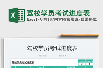 2025驾校学员考试进度表