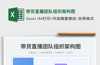 2025带货直播团队组织架构图