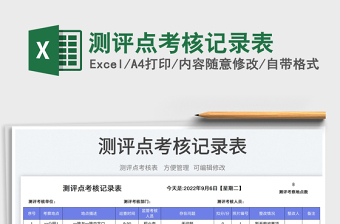 2025测评点考核记录表