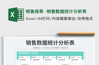 2025销售报表-销售数据统计分析表