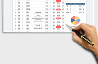 2025简约风直播团队分工表（自动统计分析）