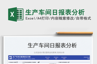 2025生产车间日报表分析