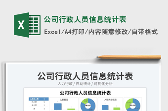 2025公司行政人员信息统计表