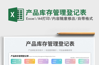 2025产品库存管理登记表