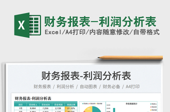 2025财务报表-利润分析表