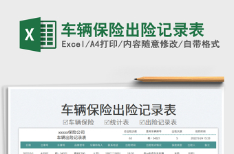 2025车辆保险出险记录表