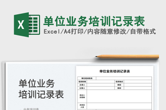2025单位业务培训记录表