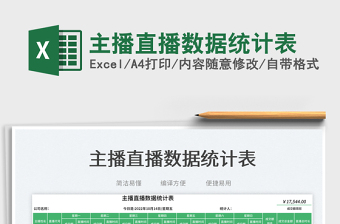 2025主播直播数据统计表