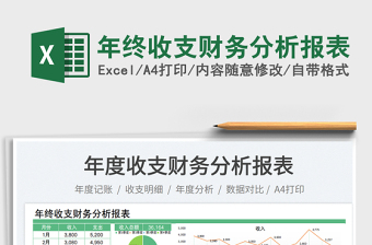 2025年终收支财务分析报表
