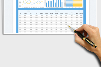 2025简约清新运营数据报表
