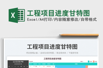 2025工程项目进度甘特图