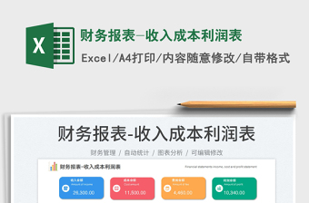 2025财务报表-收入成本利润表