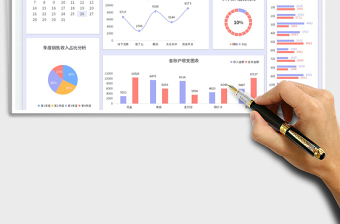 收入支出可视化看板免费下载