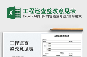 2025工程巡查整改意见表