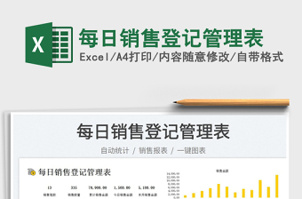 2025每日销售登记管理表