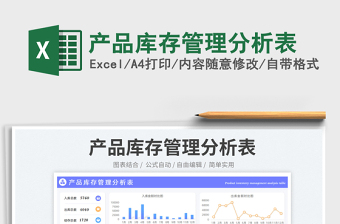 2025产品库存管理分析表