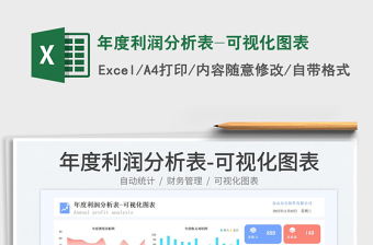 2025年度利润分析表-可视化图表免费下载